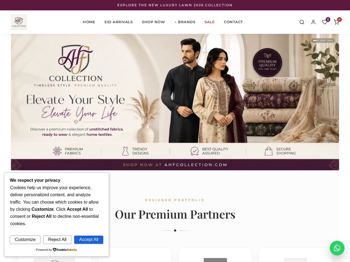 AHF Collection &mdash; Premium Fashion WooCommerce