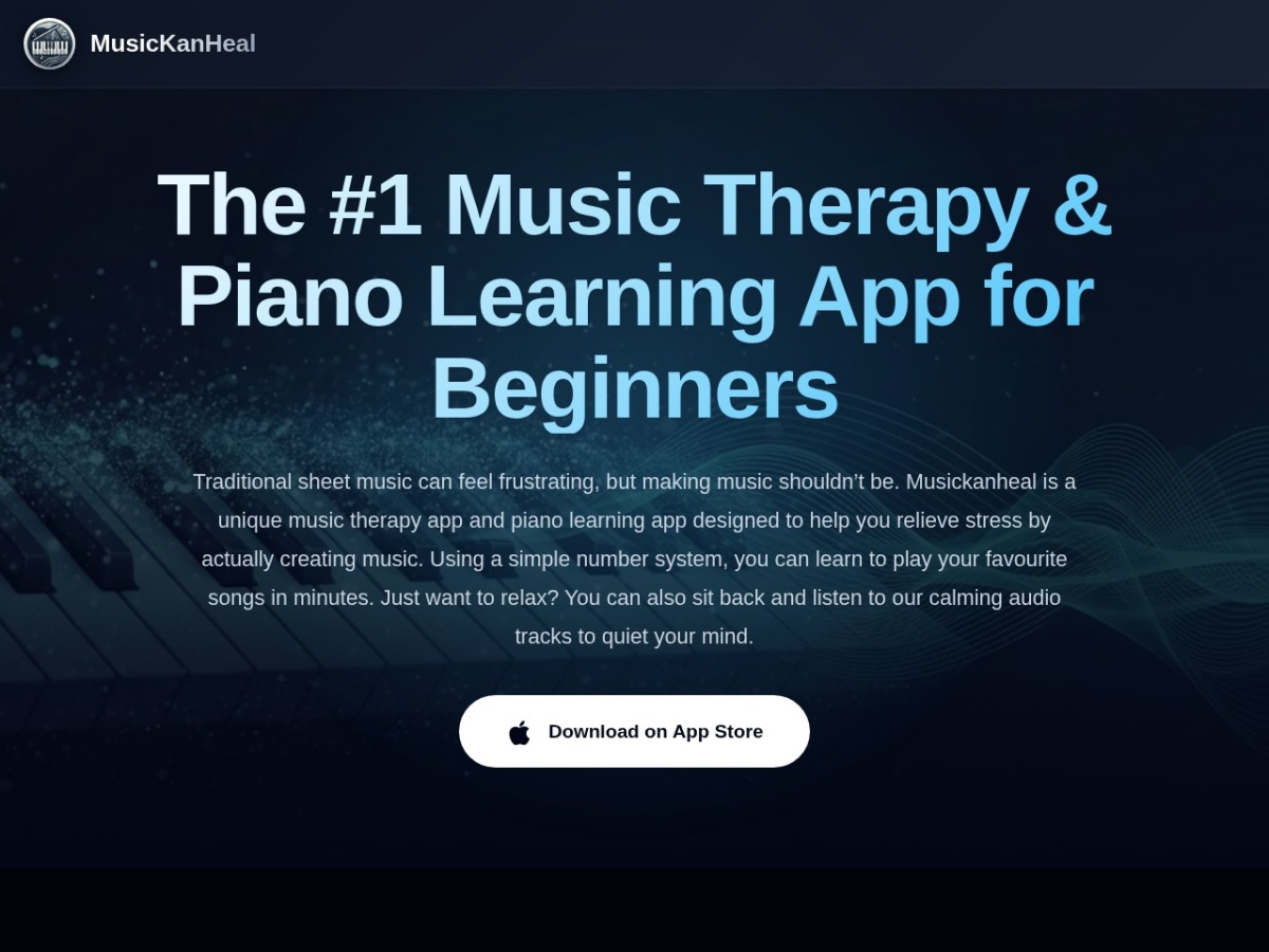 MusicKanHeal &mdash; Music Therapy Platform